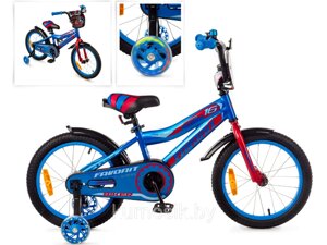 Детский велосипед Favorit Biker 14" от 3 до 5 лет Синий