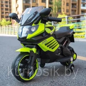 Электромотоцикл детский Sundays LS618-X электроскутер Зеленый