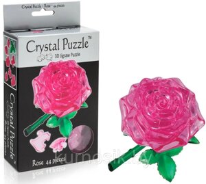 3D пазл Роза Crystal Puzzle 44 детали 90213