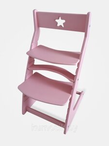 Растущий регулируемый школьный стул Ростик Rostik Светло-розовый СП1