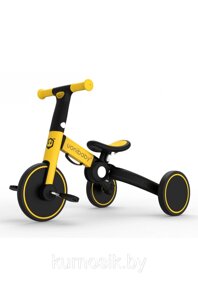 Велосипед-беговел детский 2 в 1 складной Delanit T801 желтый