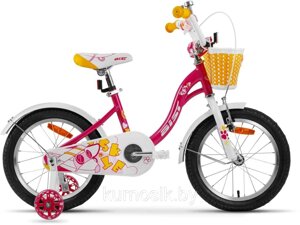 Детский велосипед Aist Skye 16" для девочки от 4 до 6 лет Красный