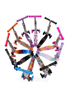 Самокат детский трехколесный мини Scooter от 2 до 5 лет с рисунком