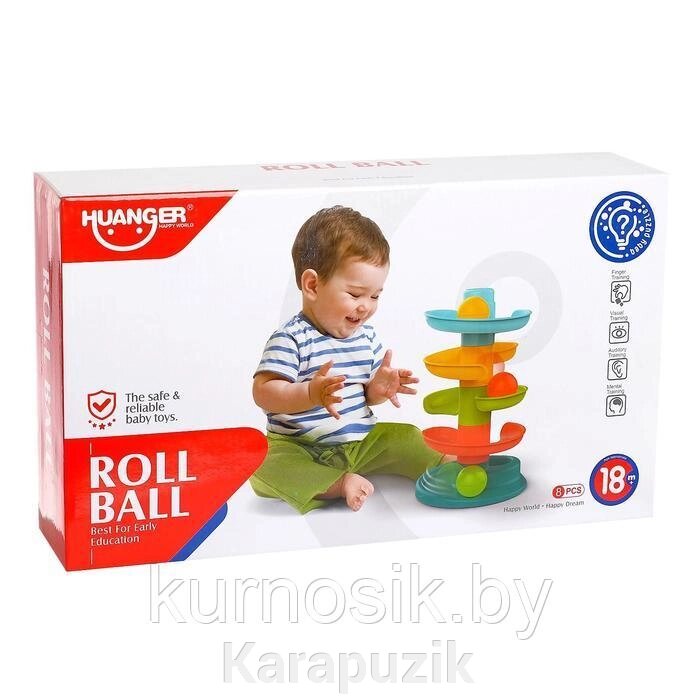 Пирамидка Быстрый шарик Roll Ball, HE0291 от компании Karapuzik - фото 1