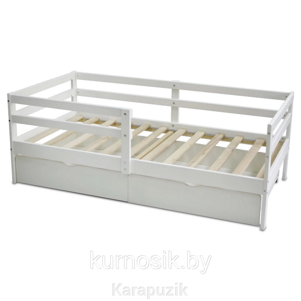 Подростковая кровать Pituso BamBino +Ящик (2 места), Белый от компании Karapuzik - фото 1