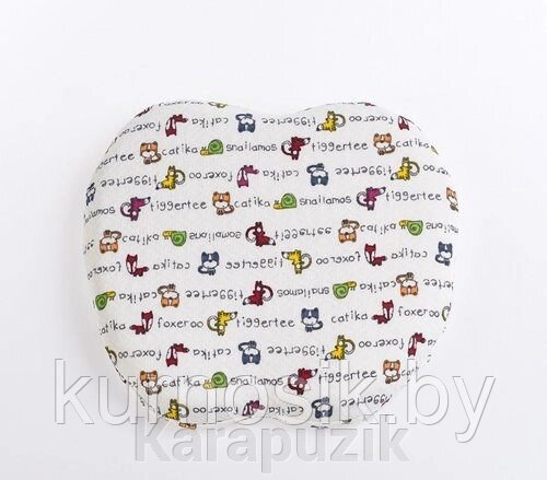 Подушка детская ФАБРИКА ОБЛАКОВ «БАБОЧКА», съёмный чехол, до 1 года (арт. FBD-0002) от компании Karapuzik - фото 1