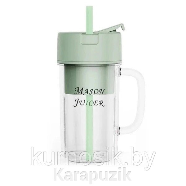 Портативный блендер для смузи, зеленый от компании Karapuzik - фото 1