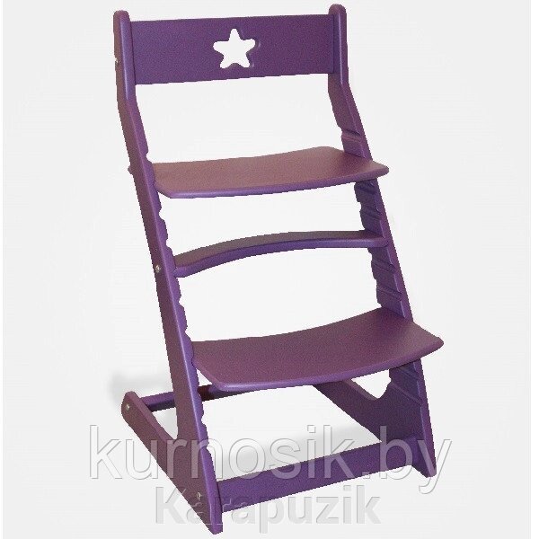 Растущий регулируемый школьный стул Ростик Rostik Фиолетовый СП1 от компании Karapuzik - фото 1