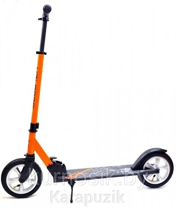 Самокат на надувных колесах Scooter TOUR, оранжевый от компании Karapuzik - фото 1