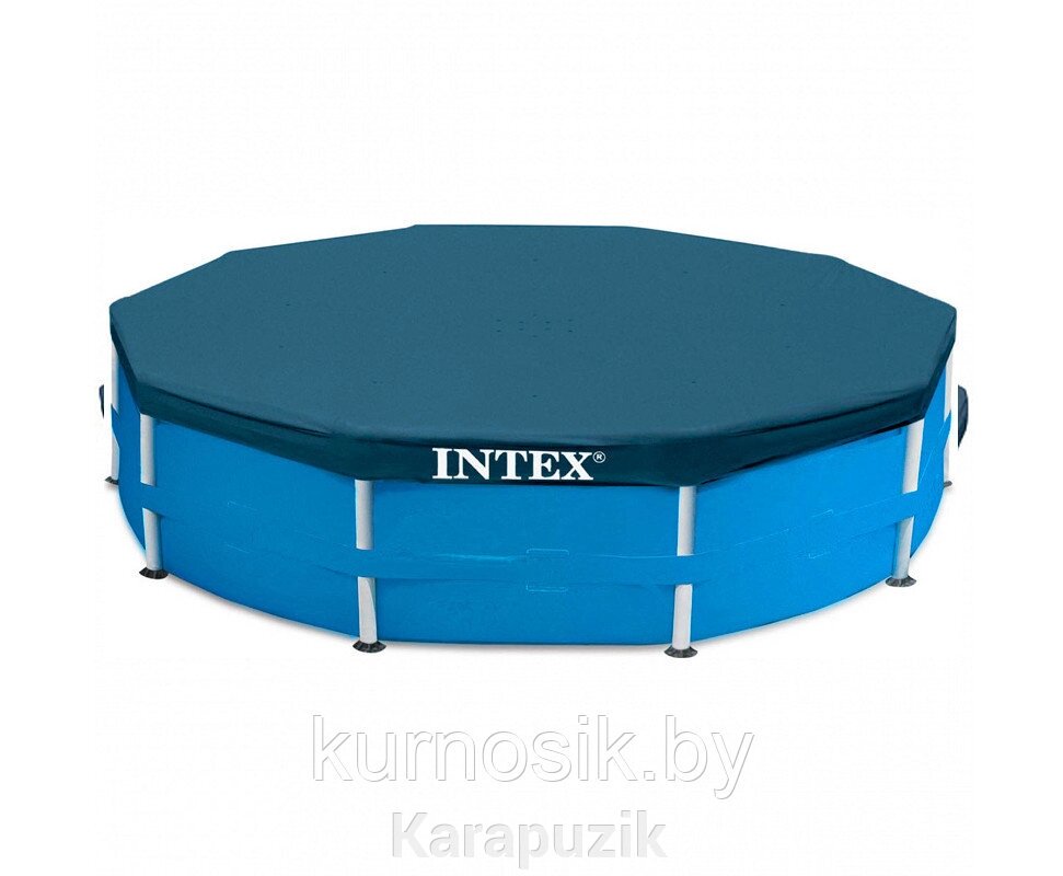 Тент-чехол Intex 28030 на каркасный круглый бассейн 305 см от компании Karapuzik - фото 1