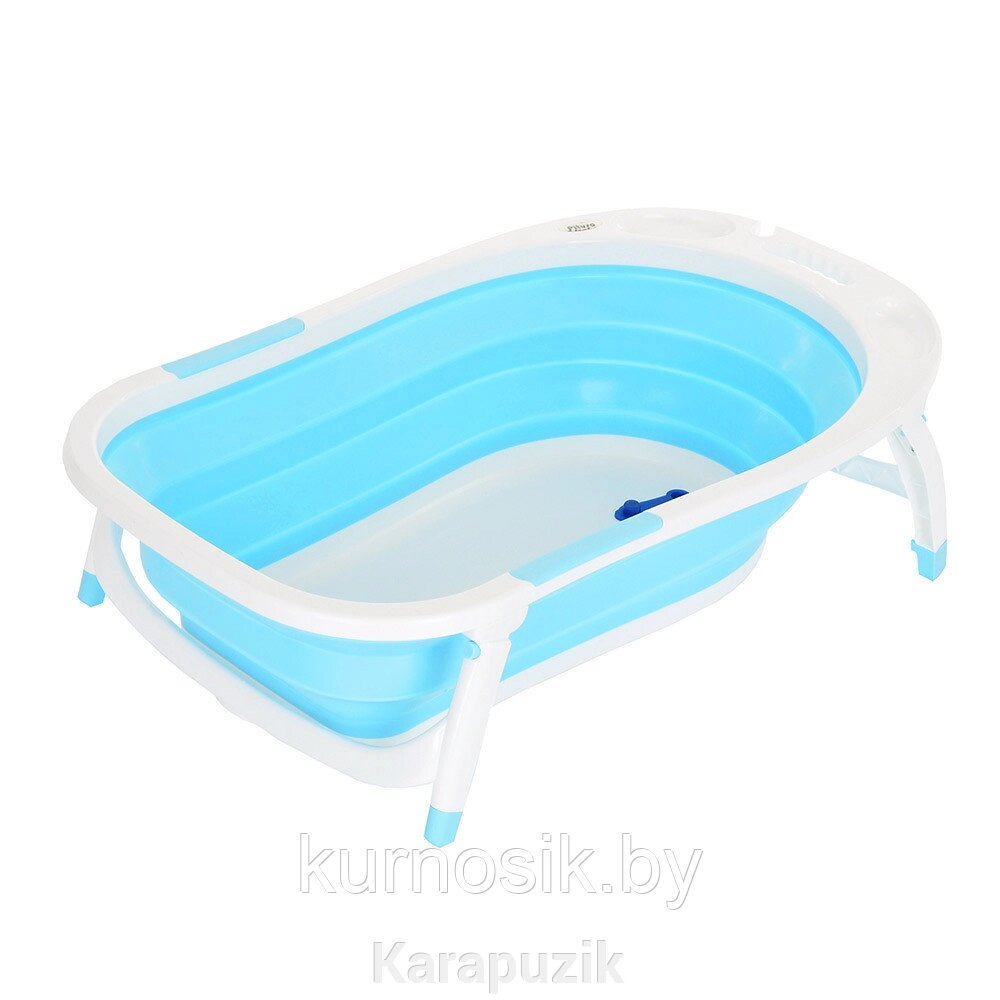 Ванночка детская для купания PITUSO, складная, 85 см, Светло-голубая 8833 от компании Karapuzik - фото 1