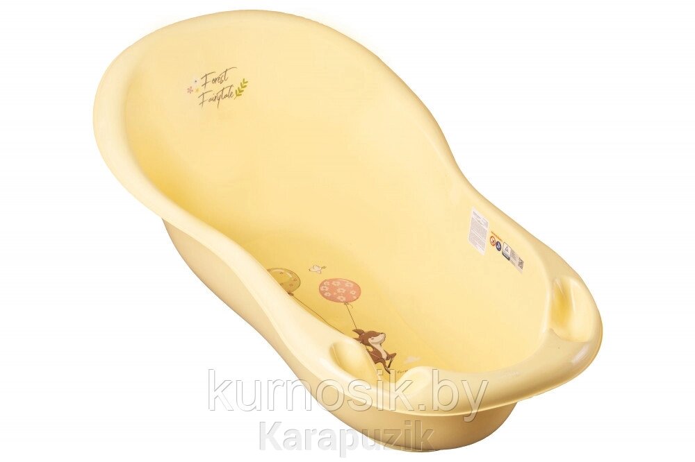 Ванночка детская для купания Тега "Лесная сказка" 86 см желтый от компании Karapuzik - фото 1