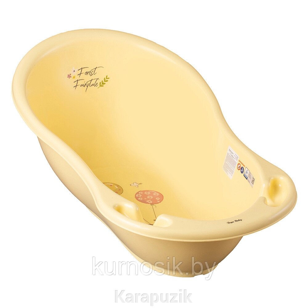 Ванночка детская для купания Tega Лесная сказка, Светло-Желтый от компании Karapuzik - фото 1
