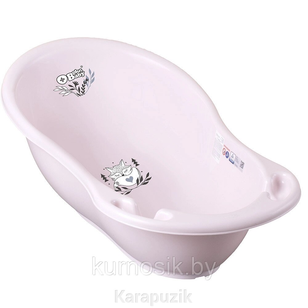 Ванночка детская для купания Tega Lis (Лисенок), Светло-Розовый от компании Karapuzik - фото 1