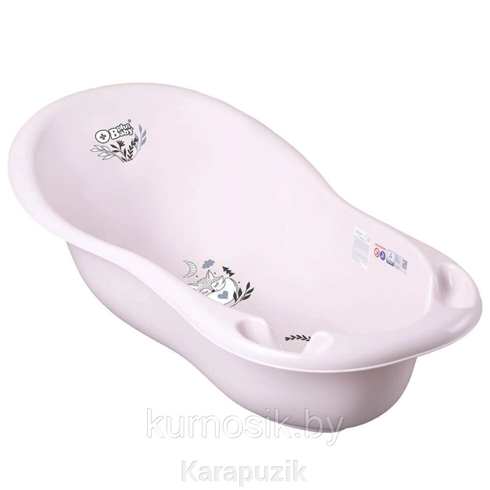 Ванночка детская для купания Тега "Лисенок" 102 см розовый от компании Karapuzik - фото 1