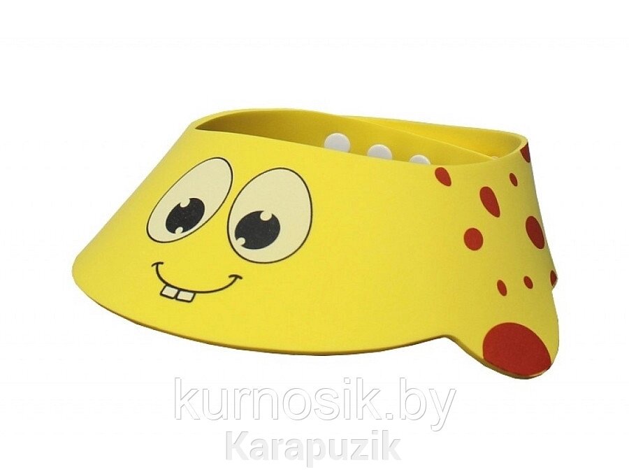 Защитный козырек для мытья головы Roxy Kids Желтый жирафик D от 13 см до 17 см от компании Karapuzik - фото 1