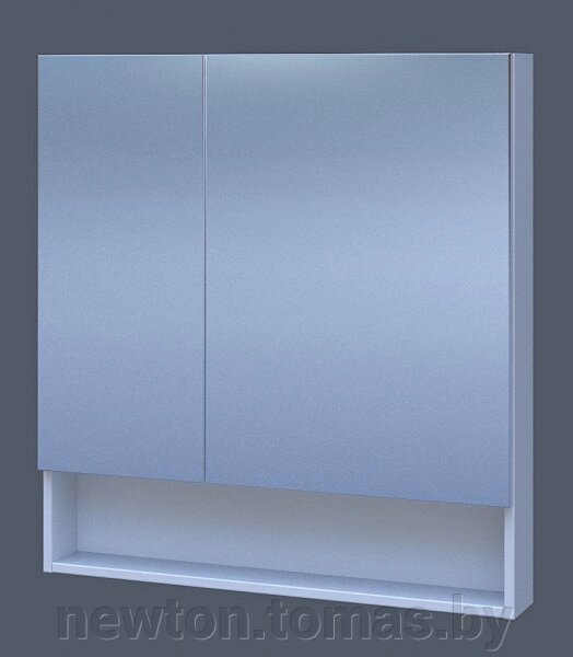 АВН Шкаф с зеркалом Фиджи 80 61.32 белый от компании Интернет-магазин Newton - фото 1