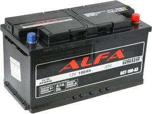 Автомобильный аккумулятор ALFA Hybrid 100 L 100 А·ч