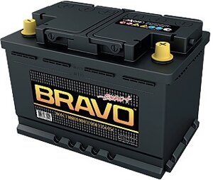 Автомобильный аккумулятор BRAVO 6CT-60 R 60 А·ч