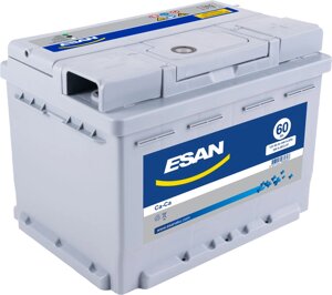Автомобильный аккумулятор ESAN 60 R+ 60 А·ч