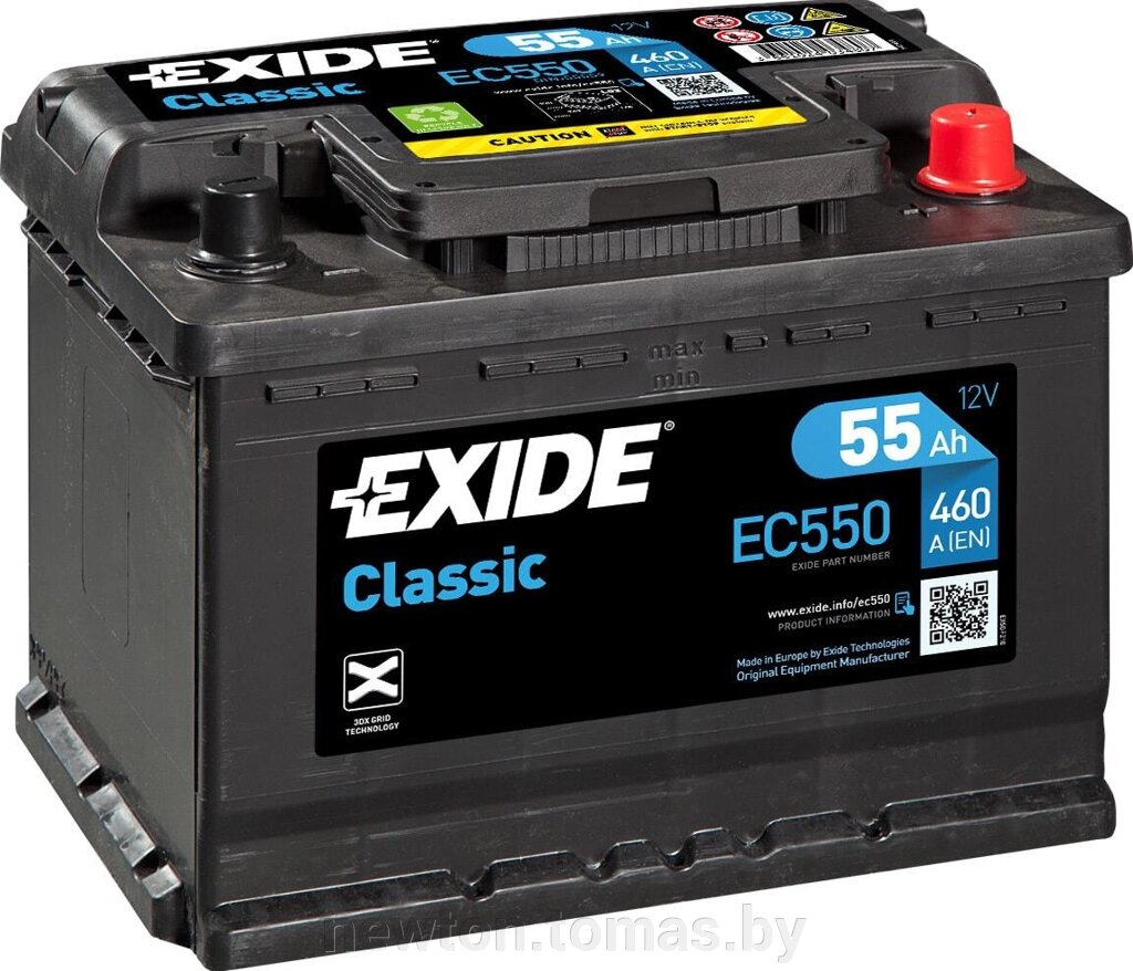Автомобильный аккумулятор Exide Classic EC550 55 А/ч от компании Интернет-магазин Newton - фото 1