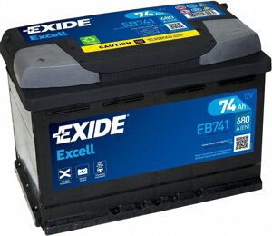 Автомобильный аккумулятор Exide Excell EB741 74 А/ч