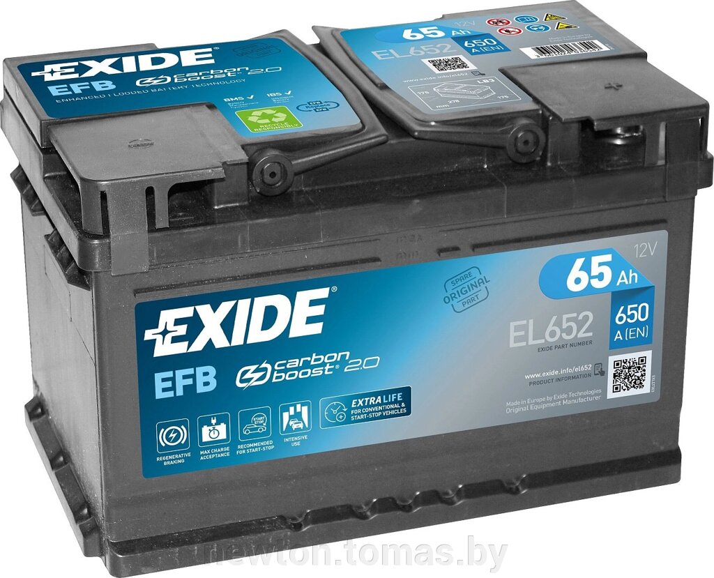 Автомобильный аккумулятор Exide Start-Stop EFB EL652 65 А·ч от компании Интернет-магазин Newton - фото 1