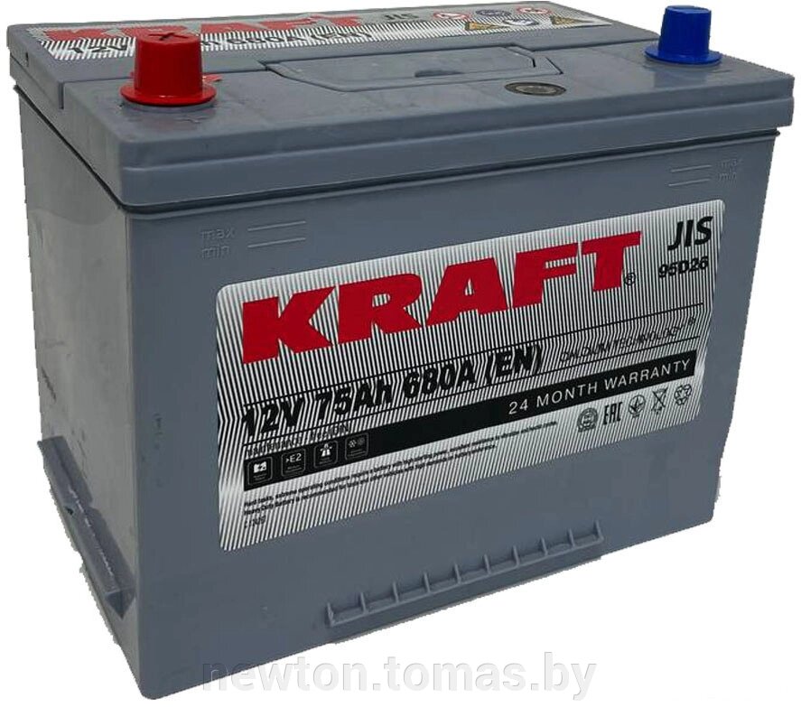 Автомобильный аккумулятор KRAFT Asia 75 JL+ 75 А·ч от компании Интернет-магазин Newton - фото 1