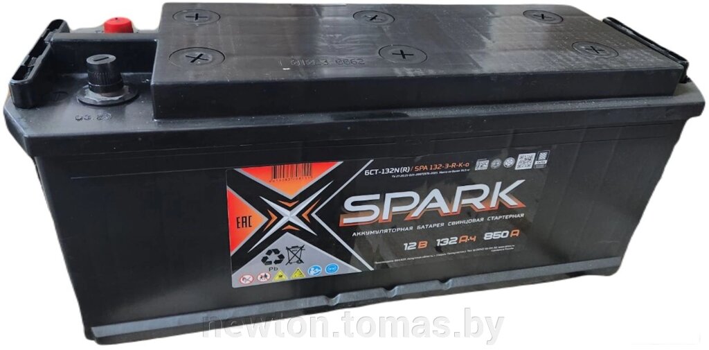 Автомобильный аккумулятор Spark 850A EN L+ SPA132-3-R-K-o 132 А·ч от компании Интернет-магазин Newton - фото 1