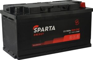 Автомобильный аккумулятор Sparta Energy 6CT-100 VL Euro 100 А·ч