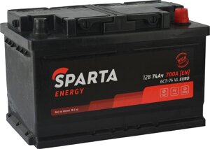 Автомобильный аккумулятор Sparta Energy 6CT-74 VL Euro 74 А·ч