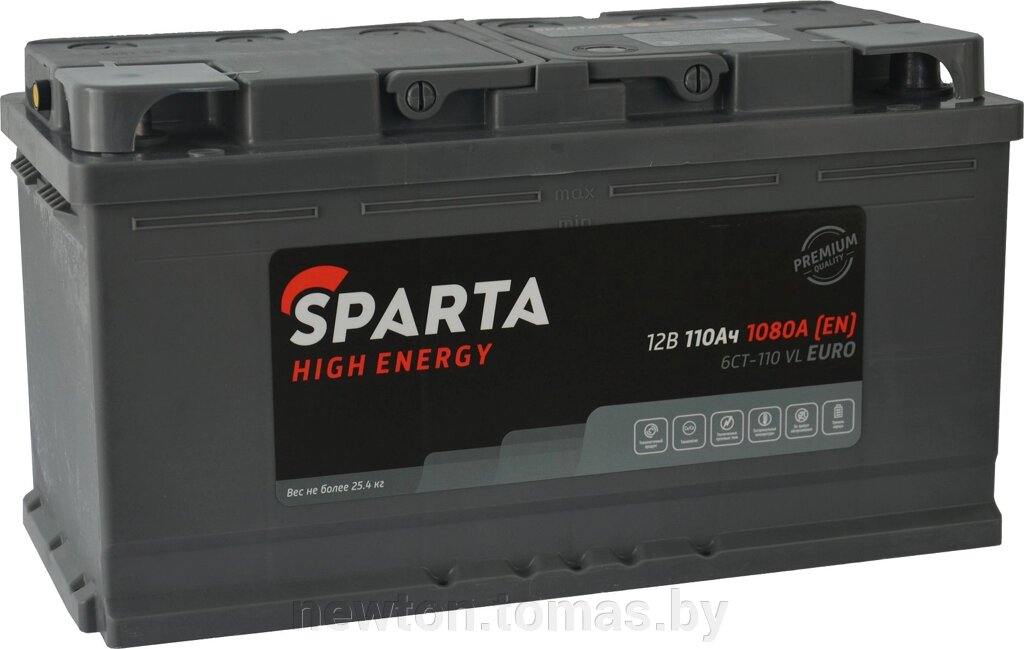 Автомобильный аккумулятор Sparta High Energy 6CT-110 110 А·ч от компании Интернет-магазин Newton - фото 1