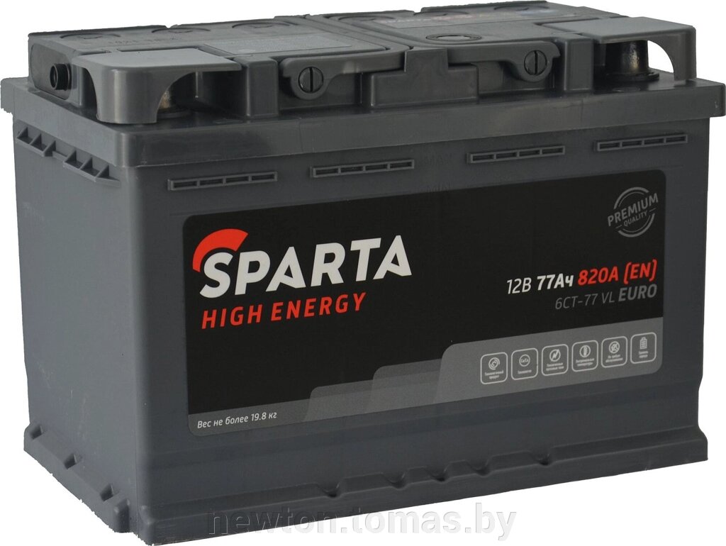 Автомобильный аккумулятор Sparta High Energy 6CT-77 VL Euro 77 А·ч от компании Интернет-магазин Newton - фото 1