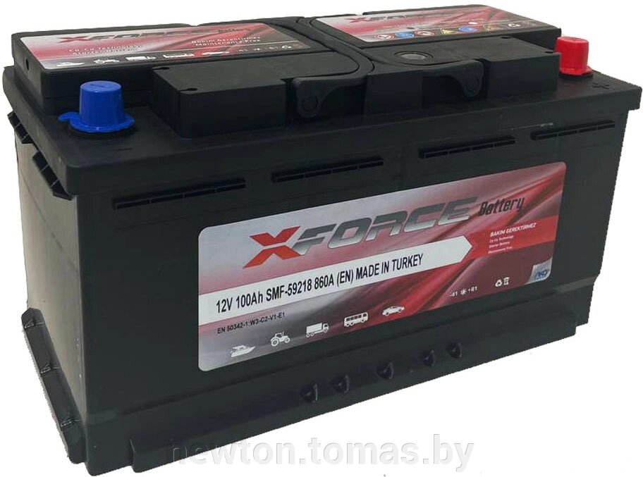Автомобильный аккумулятор XFORCE 100 R+ 100 А·ч от компании Интернет-магазин Newton - фото 1