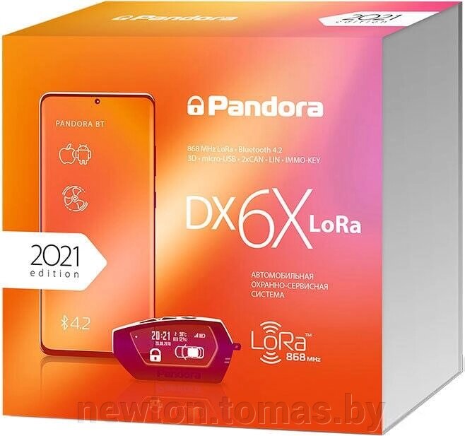 Автосигнализация Pandora DX-6x LoRa от компании Интернет-магазин Newton - фото 1