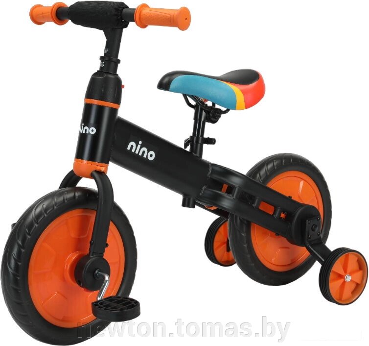 Беговел-велосипед Nino JL-102 оранжевый от компании Интернет-магазин Newton - фото 1