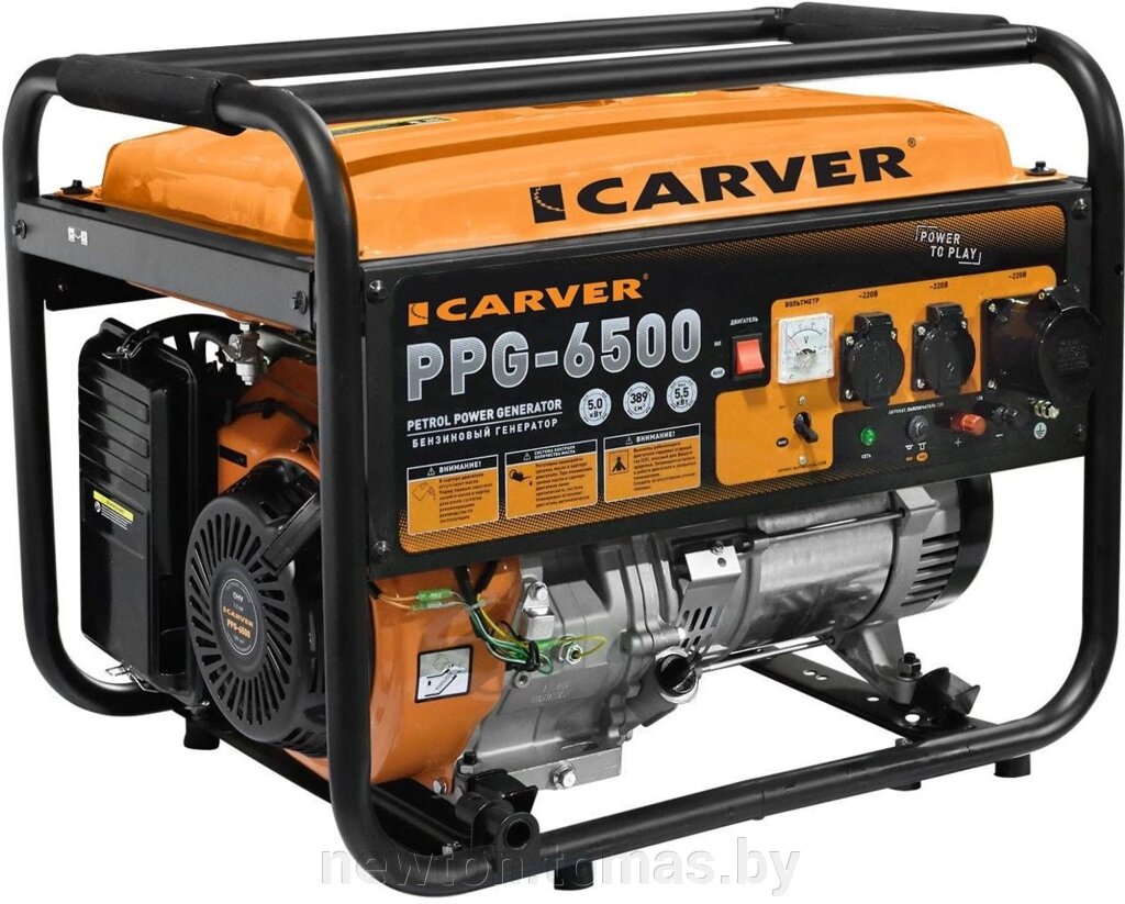 Бензиновый генератор Carver PPG-6500 от компании Интернет-магазин Newton - фото 1