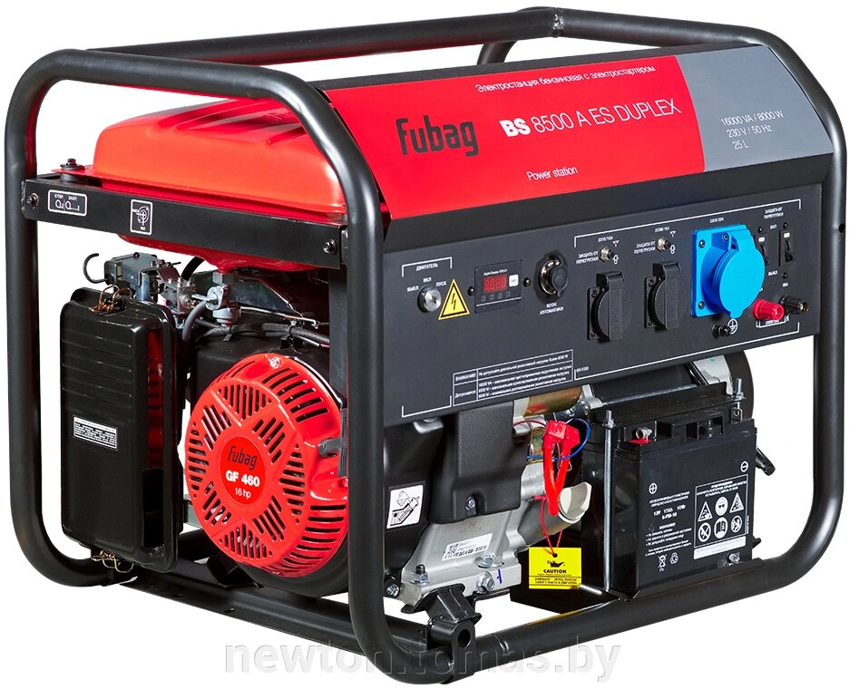 Бензиновый генератор Fubag BS 8500 A ES Duplex с коннектором автоматики от компании Интернет-магазин Newton - фото 1