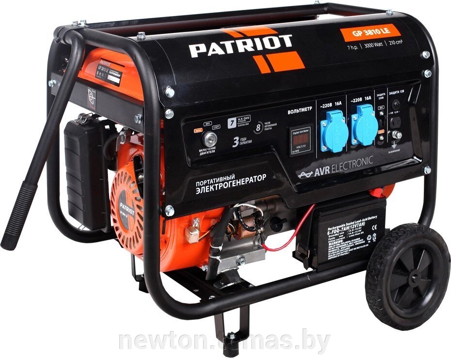 Бензиновый генератор  Patriot GP 3810LE от компании Интернет-магазин Newton - фото 1