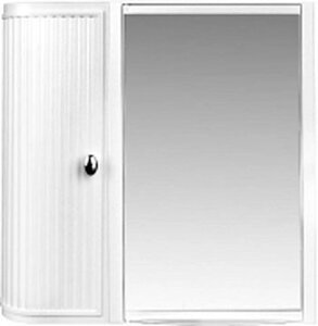 Berossi Шкаф с зеркалом ВК Hilton Premium левый, снежно-белый