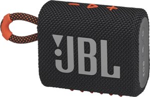 Беспроводная колонка JBL Go 3 черный/оранжевый