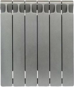 Биметаллический радиатор Rifar Monolit 500 титан, 6 секций