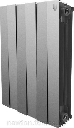 Биметаллический радиатор Royal Thermo PianoForte 500 Silver Satin 12 секций от компании Интернет-магазин Newton - фото 1