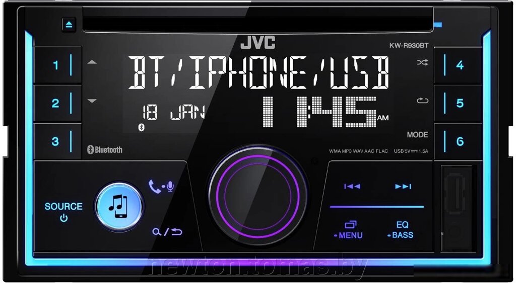 CD/MP3-магнитола JVC KW-R930BT от компании Интернет-магазин Newton - фото 1