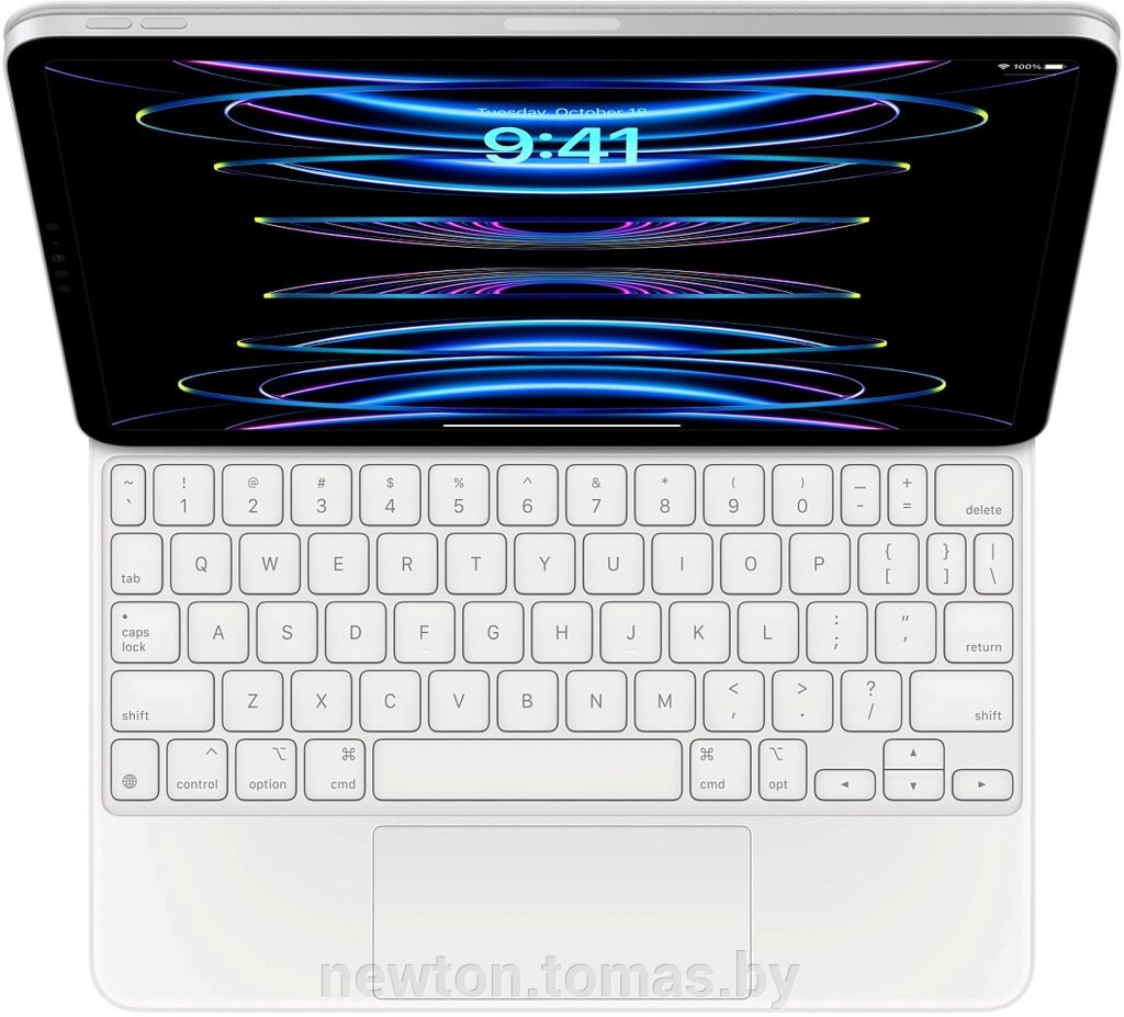 Чехол для планшета Apple Magic Keyboard для iPad Pro 11 4-го поколения и iPad Air 5-го поколения белый, нет кириллицы от компании Интернет-магазин Newton - фото 1