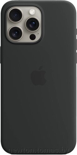 Чехол для телефона Apple MagSafe Silicone Case для iPhone 15 Pro Max черный