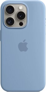 Чехол для телефона Apple MagSafe Silicone Case для iPhone 15 Pro зимний синий