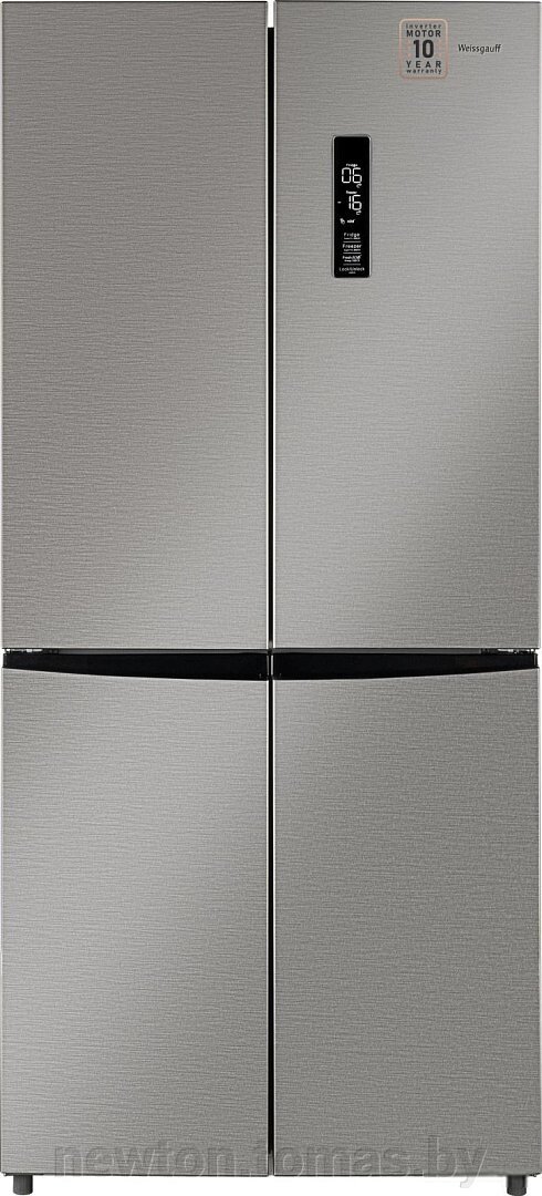 Четырёхдверный холодильник Weissgauff WCD 450 X NoFrost Inverter от компании Интернет-магазин Newton - фото 1