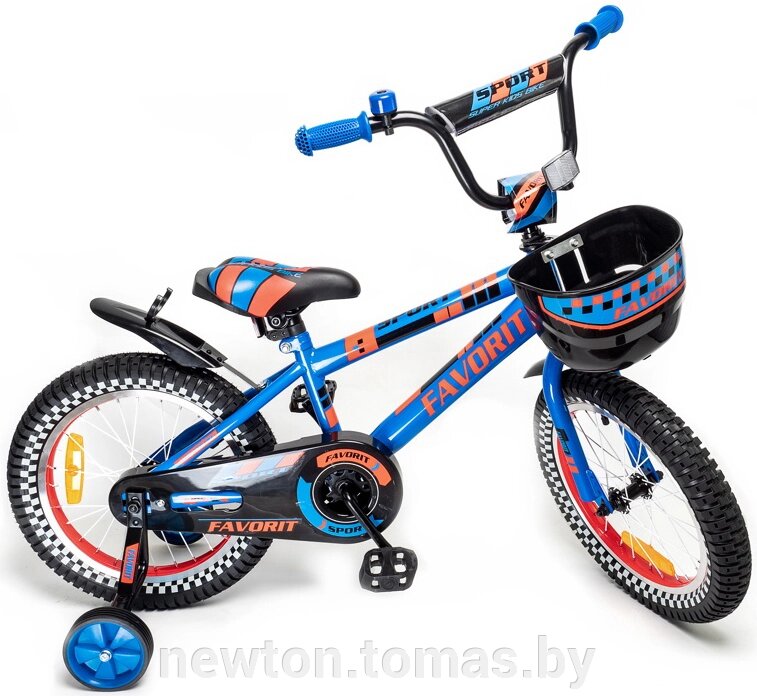 Детский велосипед Favorit Sport 16 SPT-16BL синий от компании Интернет-магазин Newton - фото 1