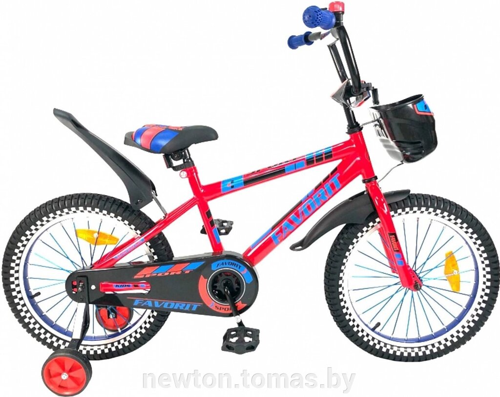 Детский велосипед Favorit Sport 18 красный, 2019 от компании Интернет-магазин Newton - фото 1